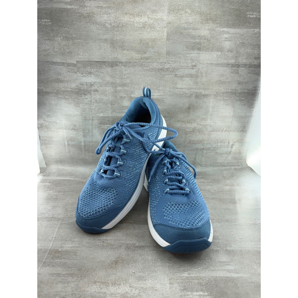 Orthofeet Coral Blue Stretch Knit Walking Shoes 984 Women Sz 10.5B Medium